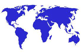 Blue World Map Images Free