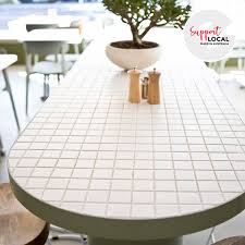 Tile Table Custom Mosaic Fixed