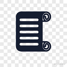 Scroll Vector Icon Isolated On