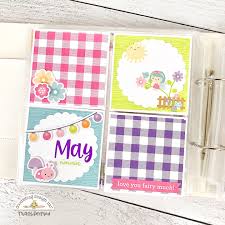 Petite Prints Monthly Scrapbook Pages