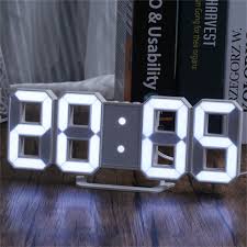 Led Home Decor Digital Wall Clock With