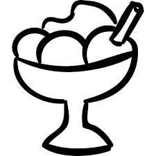Ice Cream Hand Drawn Dessert Cup Icon