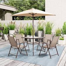 Outdoor Dining Set And Umbrella