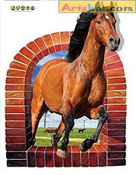 Artshai Pvc 3d Style Horse Sticker