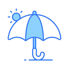 An Umbrella Icon Represents Protection
