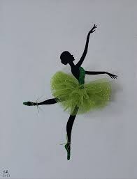 Ballerina Art Decor Wall On Stretched
