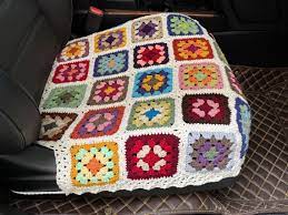 Car Seat Covers Crochet Granny Square
