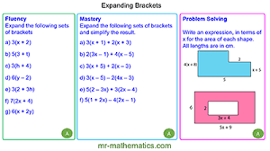 Expanding Brackets Mr Mathematics Com