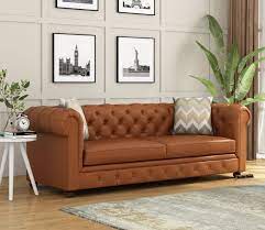 Buy Henry 3 Seater Sofa Leatherette