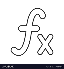 Math Function Linear Icon Royalty Free
