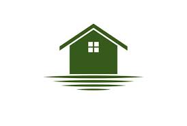 Lake Cottage Vector Art Icons And