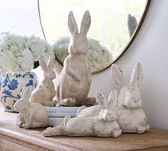 Handcrafted Terracotta Bunny Sculptures