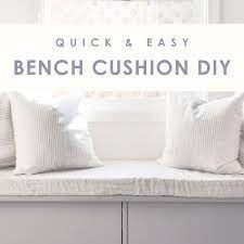 Diy Bench Cushion With Removable Cover