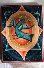 Holy Spirit Byzantine Icon Handmade