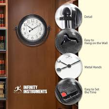 Infinity Instruments Finial Wall Clock