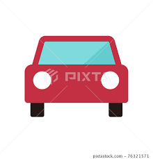 Car From The Front Vector Color Icon