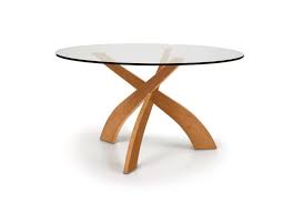 Entwine 54 Round Glass Top Table