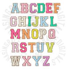 Varsity Letters Alphabet Instant