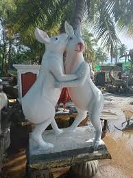 Multicolor Cement Or Rcc Animal Statue