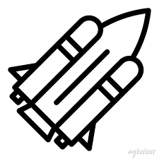 Fast Space Shuttle Icon Outline Fast