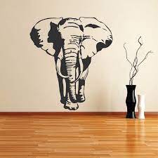 Elephant Vinyl Wall Decal Large