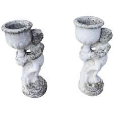 Neoclassical Stone Garden Statues With