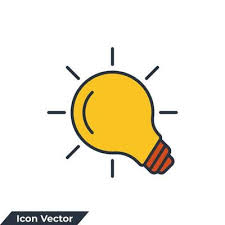 Light Bulb Icon Logo Vector