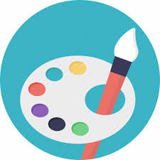 Color Plate Oil Paints Paint Brush
