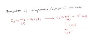 The Ionization Of Ethylamine C2h5nh2