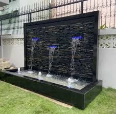Outdoor Wall Fountain In Stone