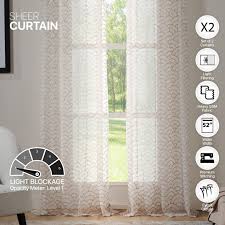 Deco Window 2n Sheer Curtains For Door