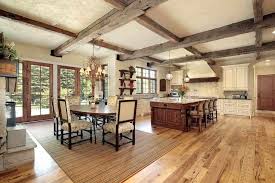 exposed wooden ceilings