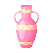 Pink Porcelain Decorated Vase Or Jug
