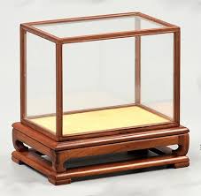 Hua Li Wood Trim Base Display Box Glass