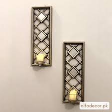 Wall Mounted Parallel Candle Sconces