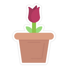 Large Flower Pot Icon Vector Image Can