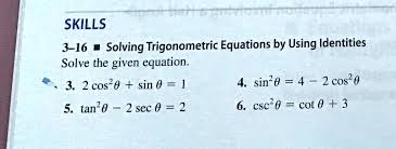 Solving Trigonometric Equations