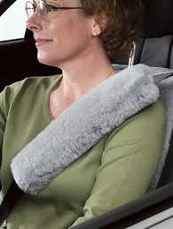 Genuine Sheepskin Seat Belt Cover Pad