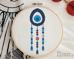 Evil Eye Dream Catcher Cross Stitch