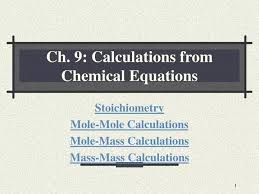 Calculations From Chemical Equations