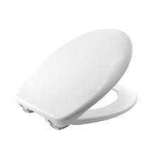 Soft Close Round Toilet Seat Cover White