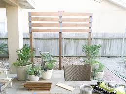 Simple Planked Diy Privacy Wall Table