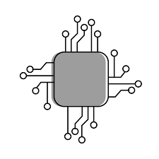 Processor Electrical Circuit Icon