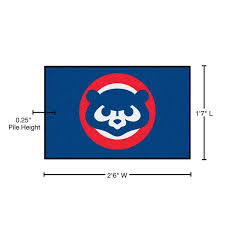 Fanmats Chicago Cubs Blue 1 Ft 7 In X
