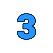 Number 3 Generic Color Lineal Color Icon