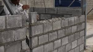 Concrete Block Construction Stock