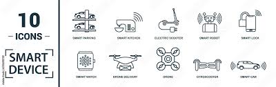 Smart Devices Icon Set Include