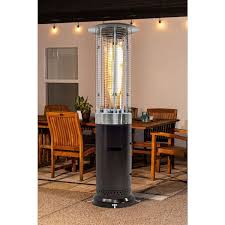 Hotshot 46 000 Btu Bronze Rapid Induction Patio Heater With Large Flame Glass Tube 52354