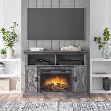 Kellum 48in Gray Media Fireplace