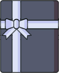 Top View Of Gift Box Icon In Grey Color